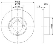 52402 PAGID brzdový kotúč 52402 PAGID