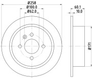 50407 Brzdový kotouč PAGID