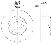 50905 Brzdový kotouč PAGID