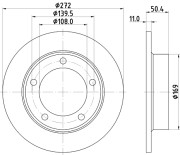 51702 Brzdový kotouč PAGID