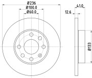 52404 Brzdový kotouč PAGID