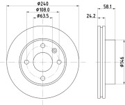 51020 Brzdový kotouč PAGID