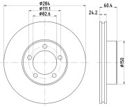 51404 Brzdový kotouč PAGID