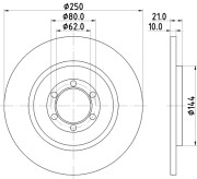 50113 Brzdový kotouč PAGID