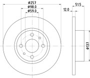 51805 Brzdový kotouč PAGID