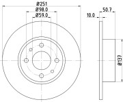 51803 Brzdový kotouč PAGID