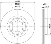 52210 Brzdový kotouč PAGID