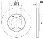 52322 Brzdový kotouč PAGID