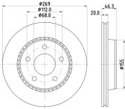 53949 Brzdový kotouč PAGID