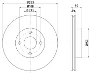 51037 Brzdový kotouč PAGID