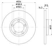 51011 Brzdový kotouč PAGID