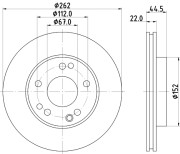 52119 Brzdový kotouč PAGID