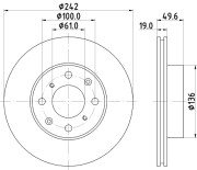 51114 Brzdový kotouč PAGID