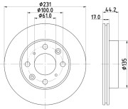 51110 Brzdový kotouč PAGID