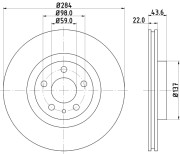 51809 Brzdový kotouč PAGID