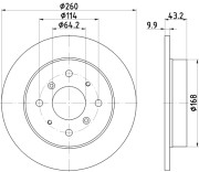 52906 Brzdový kotouč PAGID