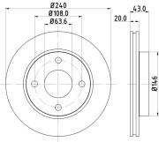 51023 Brzdový kotouč PAGID