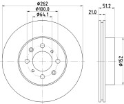 51112 Brzdový kotouč PAGID