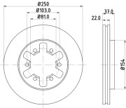 52907 Brzdový kotouč PAGID