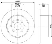 52409 Brzdový kotouč PAGID