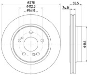 52129 Brzdový kotouč PAGID