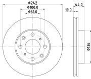 51113 PAGID brzdový kotúč 51113 PAGID