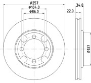 51203 Brzdový kotouč PAGID