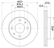 51202 Brzdový kotouč PAGID