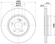 52132 Brzdový kotouč PAGID