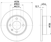 53202 Brzdový kotouč PAGID