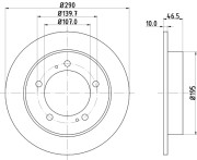 53403 Brzdový kotouč PAGID