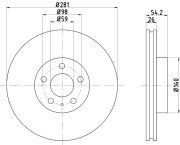 51812 Brzdový kotouč PAGID