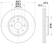 51811 Brzdový kotouč PAGID