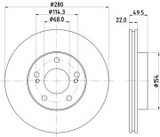 52326 Brzdový kotouč PAGID