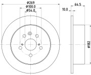 53610 Brzdový kotouč PAGID