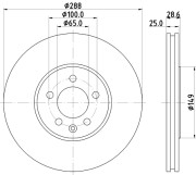 53945 PAGID brzdový kotúč 53945 PAGID