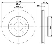 50206 Brzdový kotouč PAGID