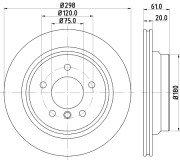 50441 Brzdový kotouč PAGID