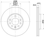 52426 Brzdový kotouč PAGID