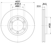 52418 Brzdový kotouč PAGID