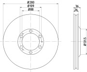 50207 Brzdový kotouč PAGID