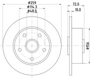 52020 Brzdový kotouč PAGID