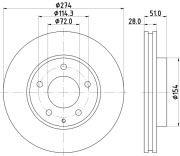 50792 Brzdový kotouč PAGID