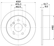 53611 Brzdový kotouč PAGID