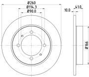 54024 Brzdový kotouč PAGID