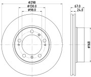 50225 Brzdový kotouč PAGID