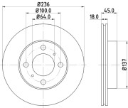 52218 Brzdový kotouč PAGID