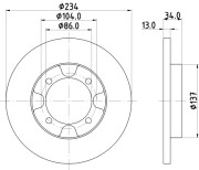 50228 PAGID brzdový kotúč 50228 PAGID