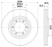 52429 Brzdový kotouč PAGID