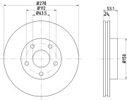 51029 Brzdový kotouč PAGID